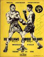 WILLIAMS, IKE-ENRIQUE BOLANOS II OFFICIAL PROGRAM (1948)