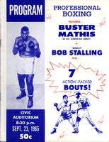 MATHIS, BUSTER-BOB STALLING OFFICIAL PROGRAM (1965)