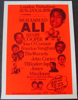 ALI, MUHAMMD ORIGINAL APPEARANCE POSTER (1979-LONDON)