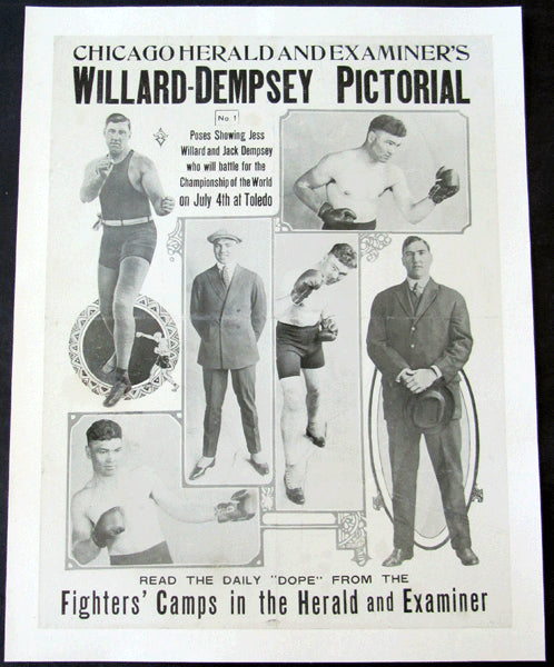 DEMPSEY, JACK-JESS WILLARD PRE FIGHT POSTER (1919)