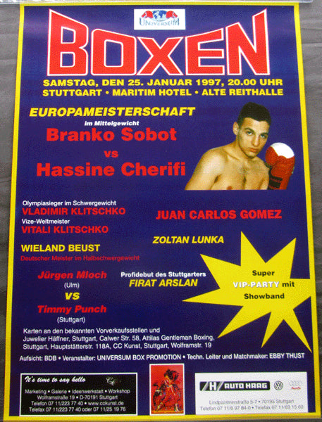 KLITSCHKO, WLADIMIR-TROY WEIDA & VITALI KLITSCHKO-MIKE ACKLIE ON SITE POSTER (1997)