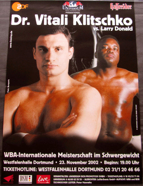 KLITSCHKO, VITALI-LARRY DONALD ON SITE POSTER (2002)