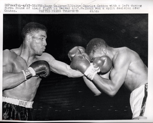 CALHOUN, RORY-CHARLIE COTTON WIRE PHOTO (1ST ROUND-1957)