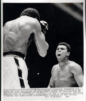 ALI, MUHAMMAD-ERNIE TERRELL WIRE PHOTO (1967-TAUNTING TERRELL)