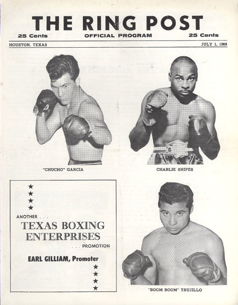 FOREMAN, GEORGE-FRED ASKEW OFFICIAL PROGRAM (1969-FOREMAN'S 2ND PRO FIGHT)