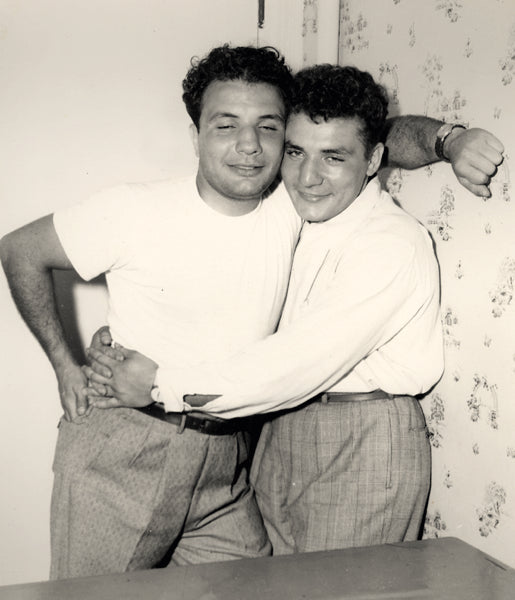 LAMOTTA, JAKE & JOEY LAMOTTA ORIGINAL ANTIQUE PHOTO (LATE 1940'S)