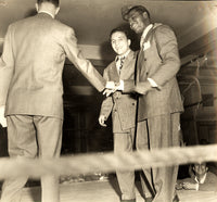 ROBINSON, SUGAR RAY-JAKE LAMOTTA WIRE PHOTO (1951-PRE FIGHT)