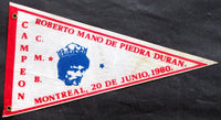 DURAN, ROBERTO SOUVENIR PENNANT (LEONARD I-1980)