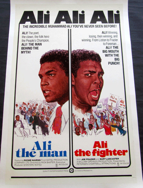 "ALI THE MAN, ALI THE FIGHTER" ORIGINAL FILM POSTER (1975)