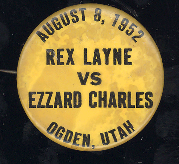 CHARLES, EZZARD-REX LAYNE SOUVENIR PIN (1952)