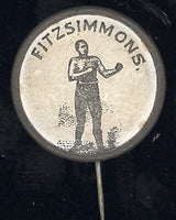 FITZSIMMONS, ROBERT RARE SOUVENIR LAPEL PIN