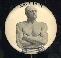 FITZSIMMONS, ROBERT SOUVENIR PIN (1896)