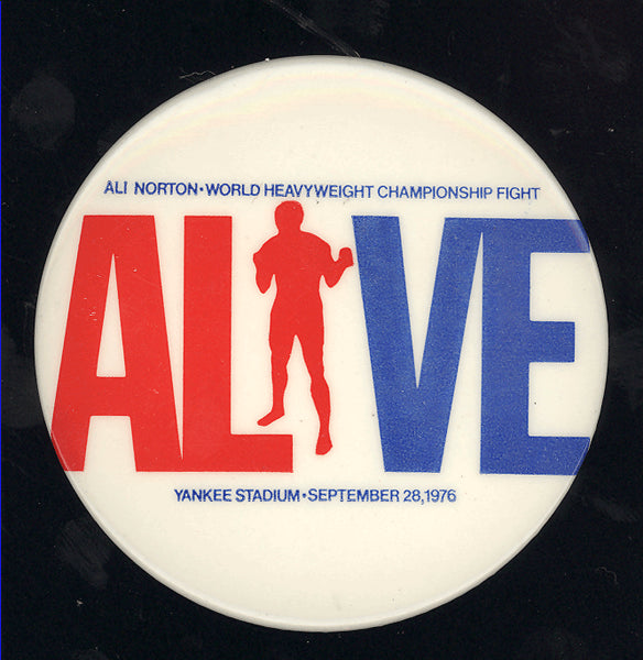 ALI, MUHAMMAD-KEN NORTON III SOUVENIR PIN (1976)