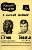 LISTON, SONNY-BILLY JOINER I OFFICIAL PROGRAM (1968)