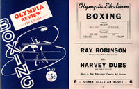 ROBINSON, SUGAR RAY-HARVEY DUBS OFFICIAL PROGRAM (1942)