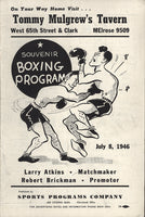 CHRISTOFORIDIS, ANTON-BUTCH LYNCH OFFICIAL PROGRAM (1946)