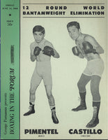 NAPOLES, JOSE-LEROY ROBERTS & CASTILLO-PIMENTEL OFFICIAL PROGRAM (1968)