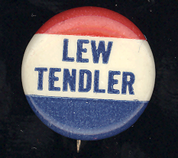 TENDLER, LEW SOUVENIR PIN