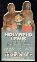 LEWIS, LENNOX-EVANDER HOLYFIELD II SOUVENIR PIN (1999)