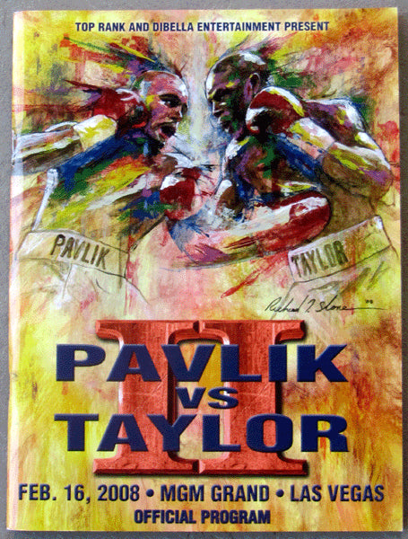 TAYLOR, JERMAIN-KELLY PAVLIK II OFFICIAL PROGRAM (2008)