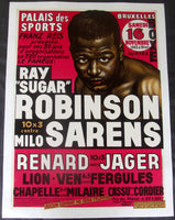 ROBINSON, SUGAR RAY-EMIL SARENS ON SITE POSTER (1963)