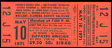 FOREMAN, GEORGE-GREGORIO PERALTA FULL TICKET (1971-PSA/DNA NM 7(MK))