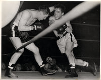 GRAZIANO, ROCKY-BOBBY CLAUS WIRE PHOTO (1949-2ND ROUND)