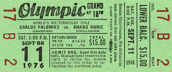 PALOMINO, CARLOS-ARMANDO MUNIZ FULL TICKET (1976)