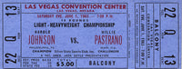 JOHNSON, HAROLD-WILLIE PASTRANO FULL TICKET (1963)