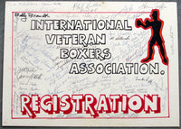 VETERAN BOXERS ASSOCIATION SIGNED POSTER (JEFFRA, FUTCH, GAVILAN, OVER 40)