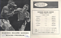 CARTER, RUBIN "HURRICANE"-GOMEO BRENNAN OFFICIAL PROGRAM (1963-SIGNED BY BOTH FIGHTERS)