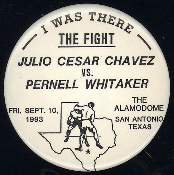 CHAVEZ, JULIO CESAR-PERNELL WHITAKER SOUVENIR PIN (1993)