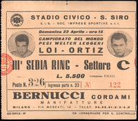 ORTIZ, CARLOS-DUILIO LOI III STUBLESS TICKET (1961)