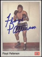 PATTERSON, FLOYD SIGNED A & W TRADING CARD (1991)