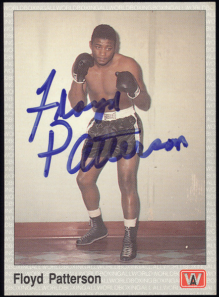 PATTERSON, FLOYD SIGNED A & W TRADING CARD (1991)