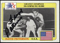 PATTERSON, FLOYD SIGNED GREATEST OLYMPIANS TRADING CARD (1983)