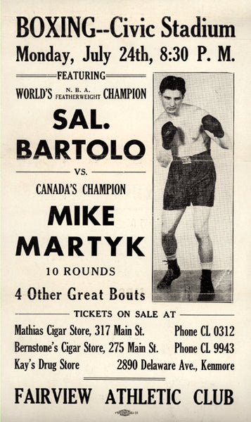 BARTOLO, SAL-MIKE MARTYK ON SITE BROADSIDE (1944)