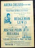 LEWIS, HEDGEMON- JOSE MIRANDA ON SITE POSTER (1974)