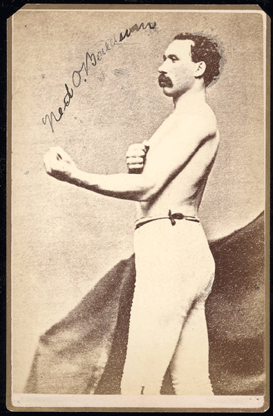 O'BALDWIN, NED CABINET CARD ("THE IRISH GIANT")