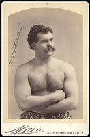 MILLER, WILLIAM CABINET CARD (WRESTLER-1880'S)