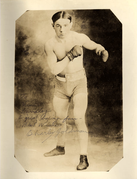 GOLDMAN, CHARLEY SIGNED PHOTO (AS FIGHTER)