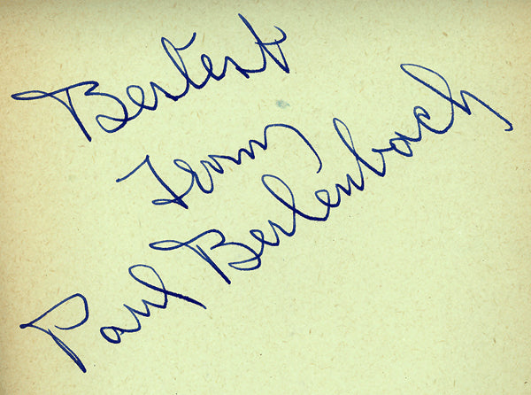 BERLENBACH, PAUL INK SIGNATURE