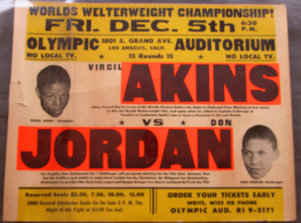 JORDAN, DON-VIRGIL AKINS I ON SITE POSTER (1958)