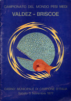 VALDES, RODRIGO-BENNIE BRISCOE OFFICIAL PROGRAM (1977)