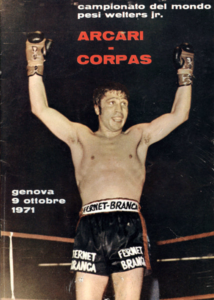 ALI, MUHAMMAD EXHIBITION  & BRUNO ARCARI-DOMINGO CORPAS OFFICIAL PROGRAM (1971)