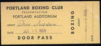 JORDAN, DON-DENNY MOYER BOXER'S PASS (1959)
