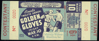 CHARLES, EZZARD GOLDEN GLOVES FULL TICKET (1939-ALSO JIMMY BIVINS)