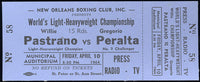 PASTRANO, WILLIE-GREGORIO PERALTA II FULL TICKET (1964)