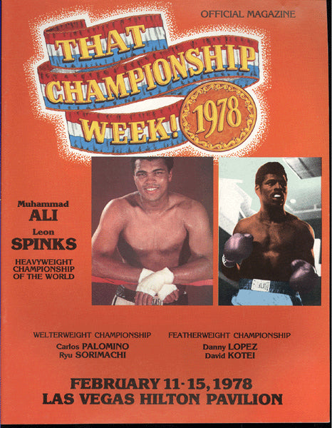 ALI, MUHAMMAD-LEON SPINKS I OFFICIAL PROGRAM (1978)