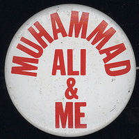 ALI, MUHAMMAD SOUVENIR PIN (1970'S)